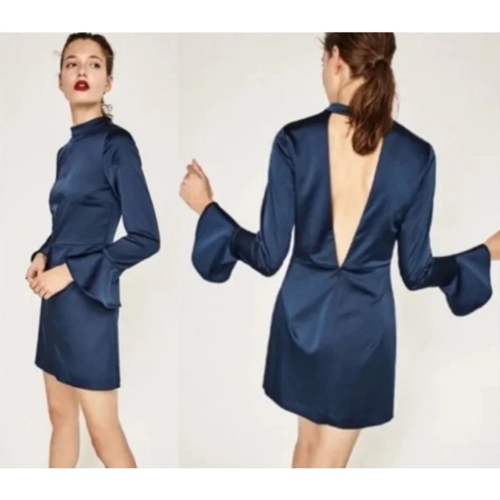 ZARA Backless Mini Dress Women's Size S